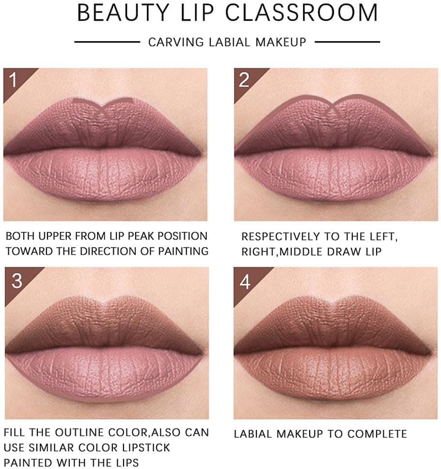 Eveline Beauty Lipstick Pencils  ( Pack of 12 )  – Smooth Matte Color for All-Day Glam