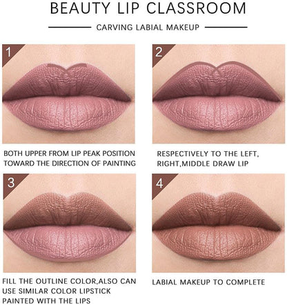 Eveline Beauty Lipstick Pencils  ( Pack of 12 )  – Smooth Matte Color for All-Day Glam