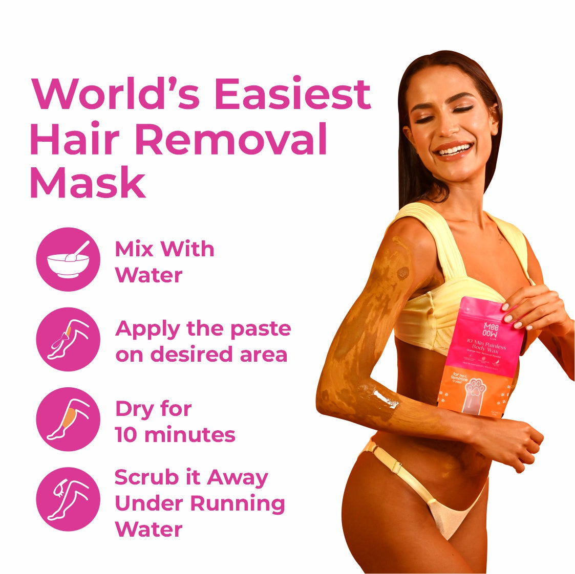 MeeOOW Body Hair Removal Powder Mask