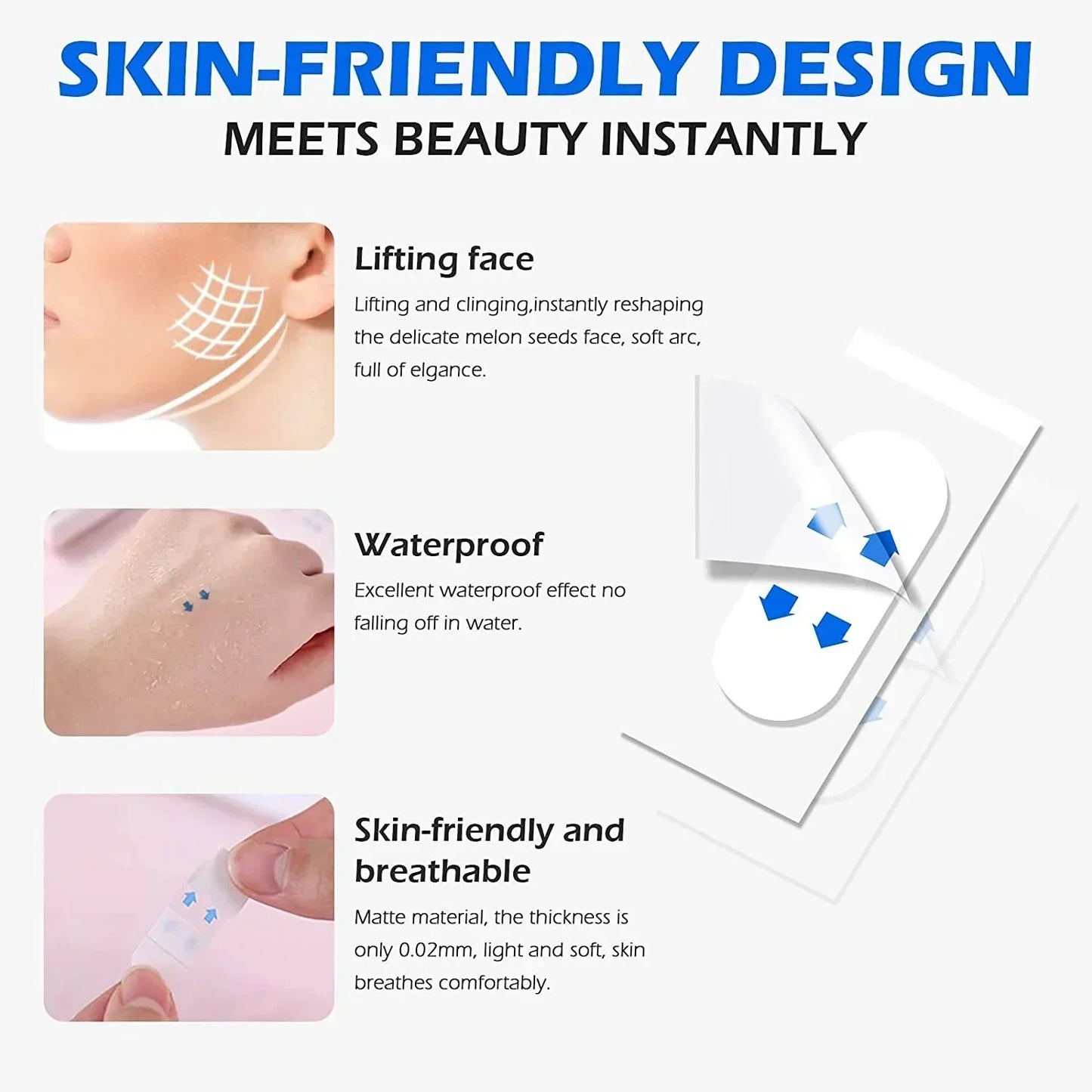 Invisible Face Lifting Patch