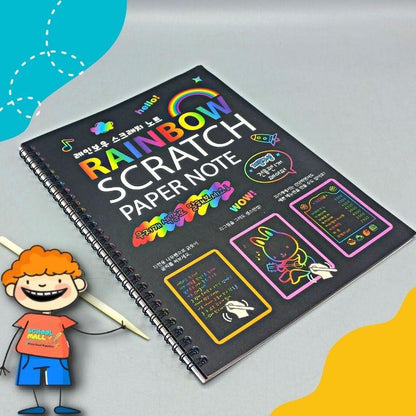 Rainbow Scratch NoteBook - Fun Art  |  Pack of 2
