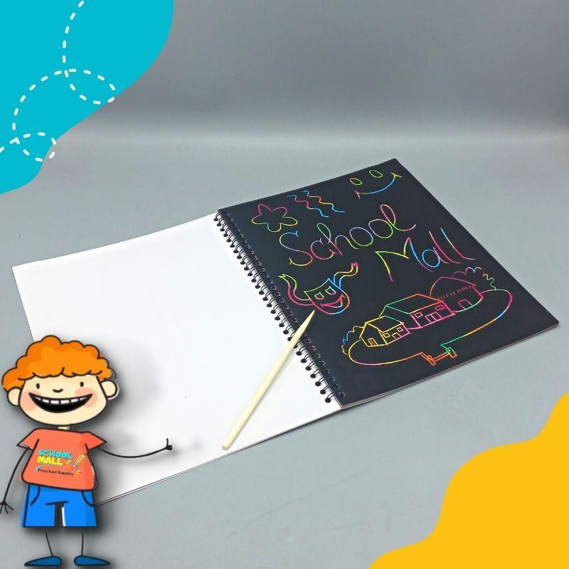 Rainbow Scratch NoteBook - Fun Art  |  Pack of 2