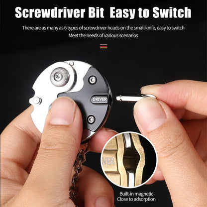 3 in 1 Multifunctional Knife and Screwdriver Keychain