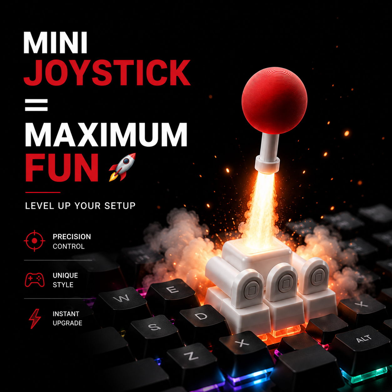 ✨ Joystick Keycaps 🎮🔥