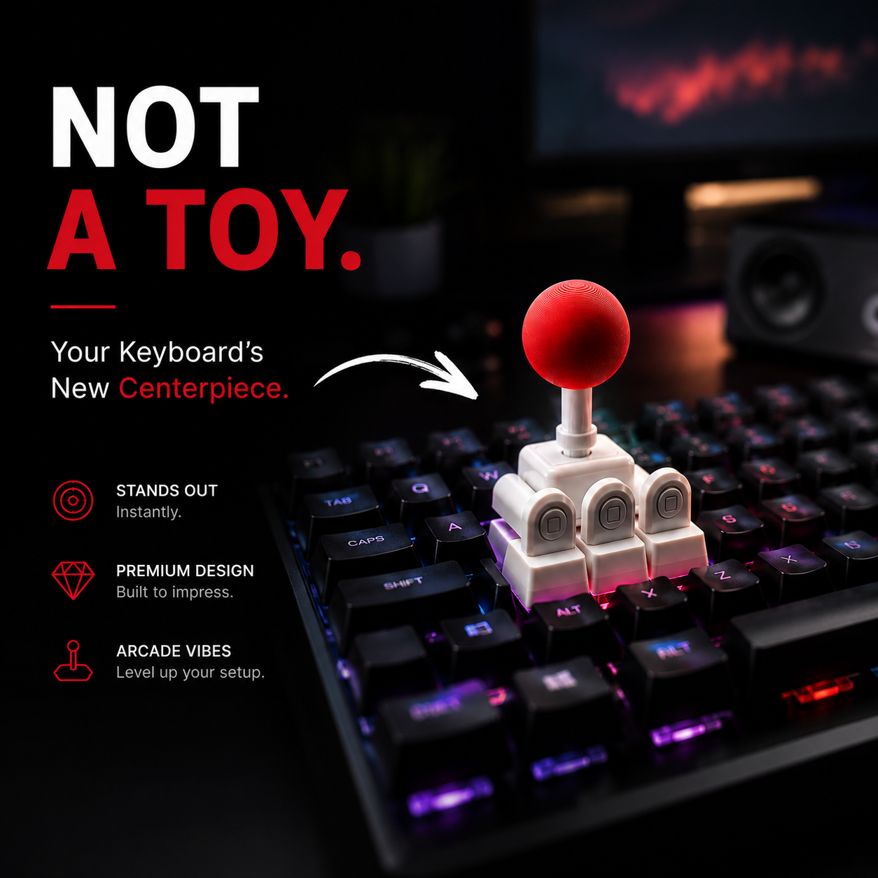 ✨ Joystick Keycaps 🎮🔥