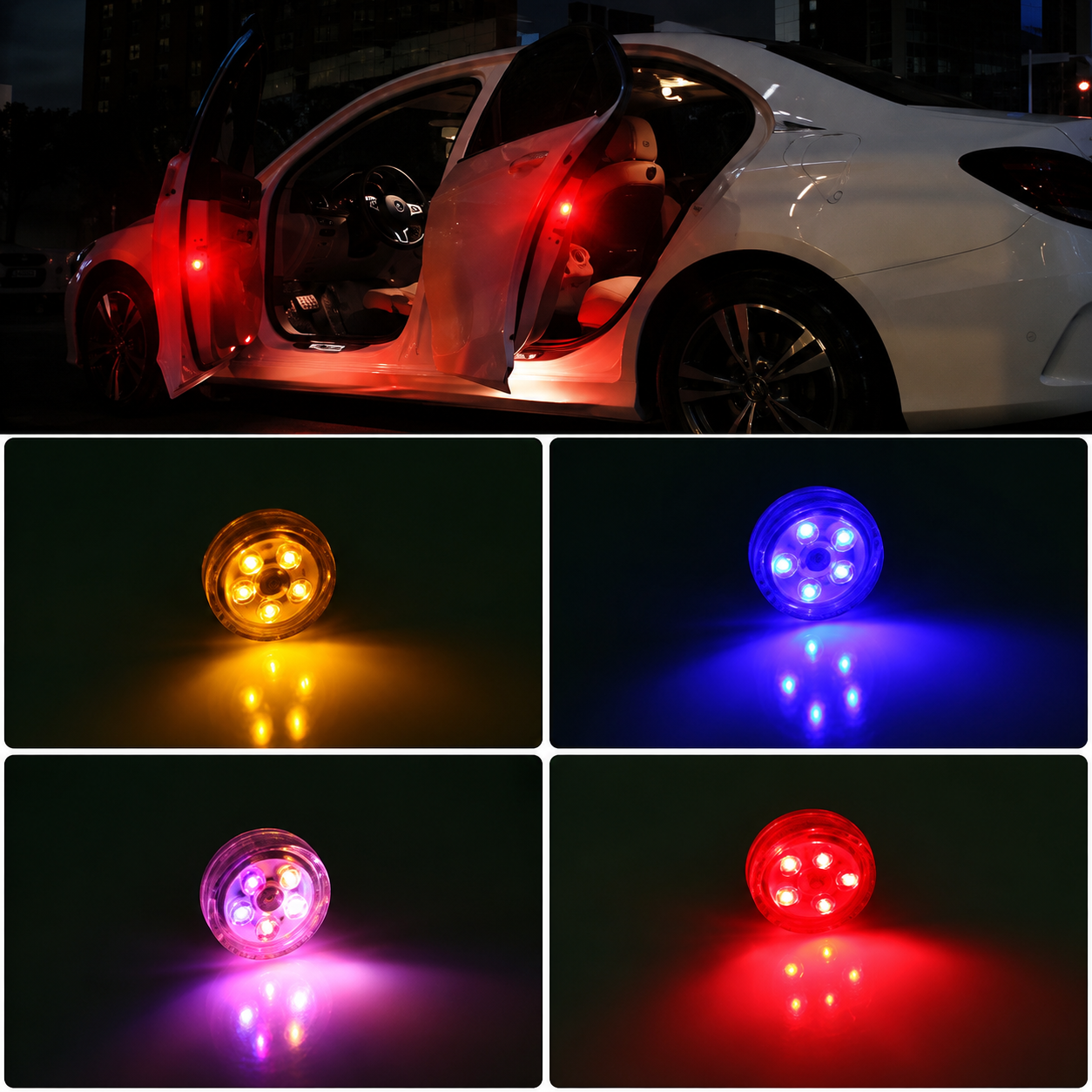 Car Door Opening Warning Lights  | Wireless