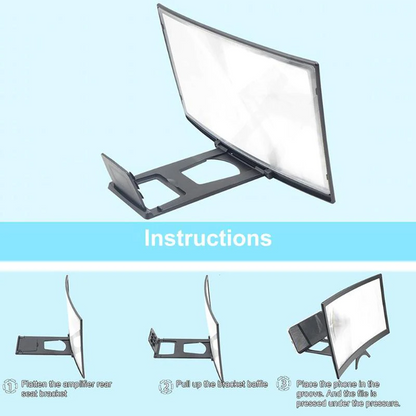 Curved Mobile Phone Screen Magnifier