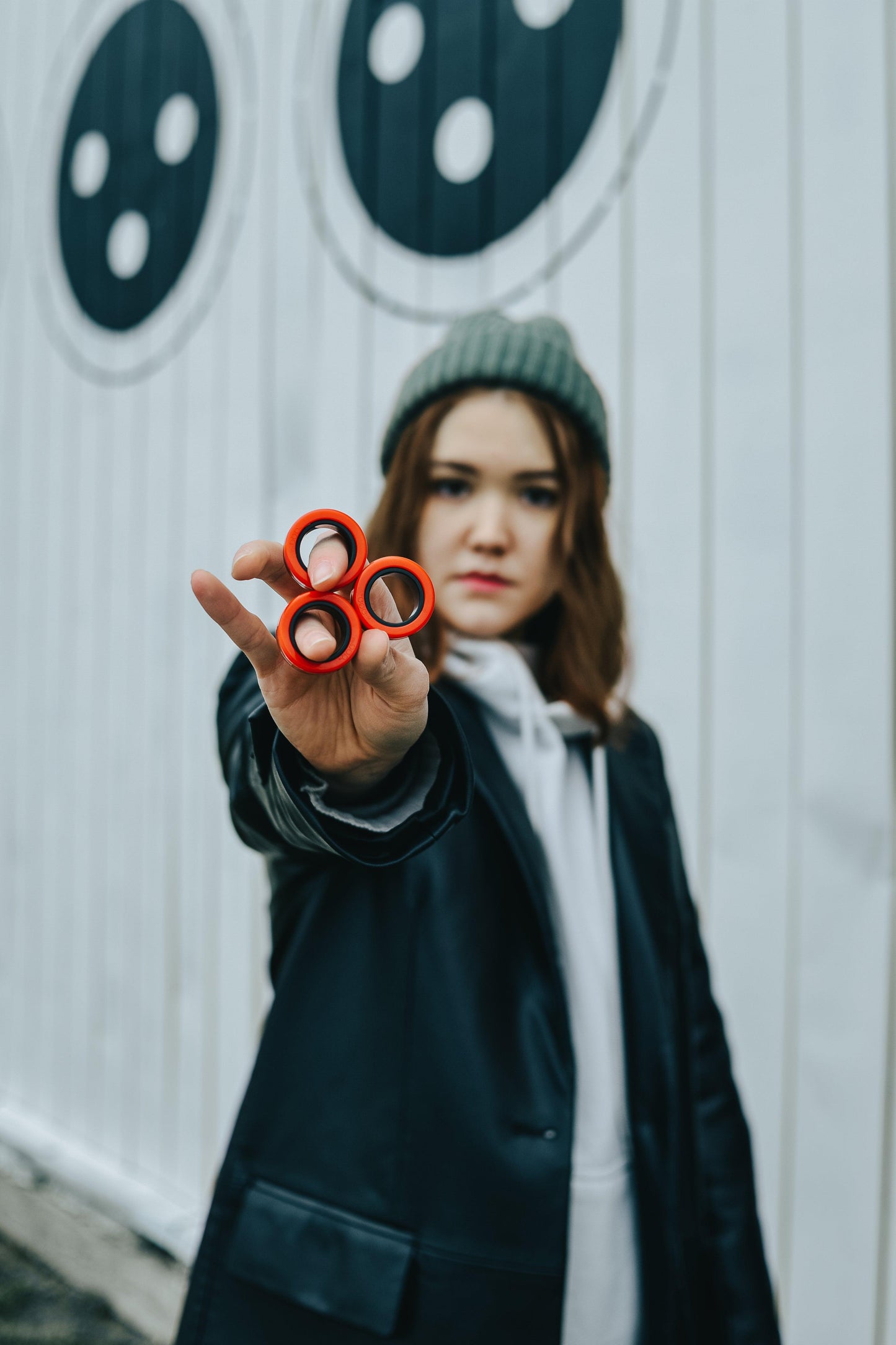 Fingears M-19mm Silver-Red Set |  Fidget Player