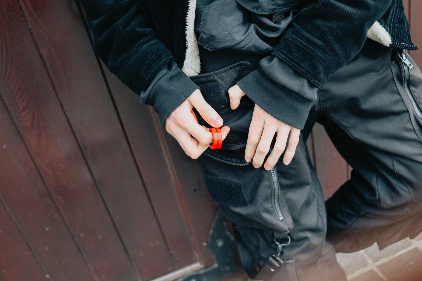 Fingears M-19mm Silver-Red Set |  Fidget Player