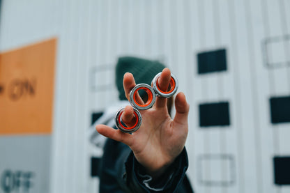 Fingears M-19mm Silver-Red Set |  Fidget Player