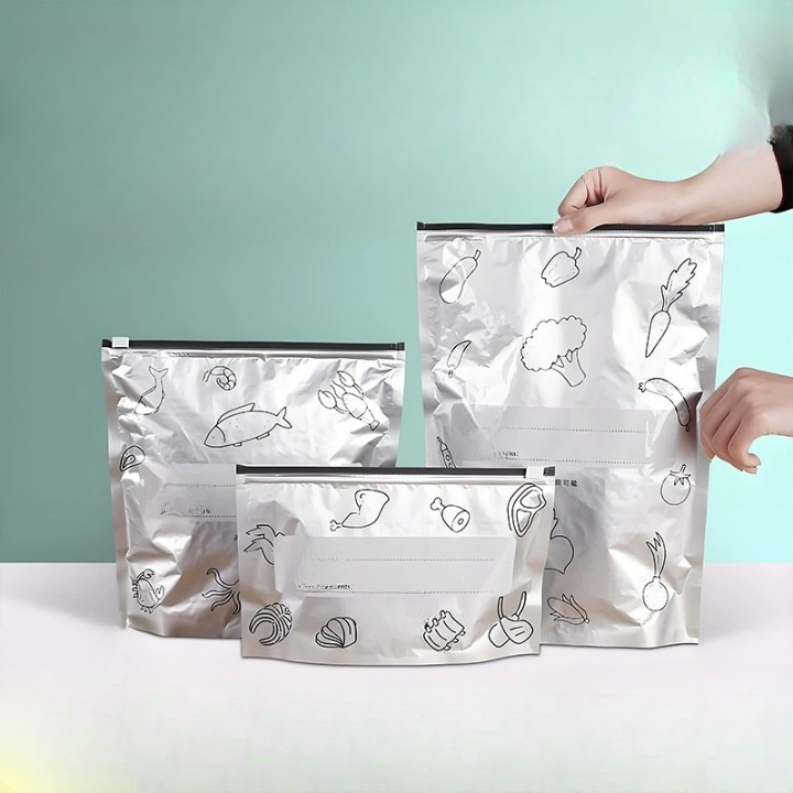 Aluminum Foil Fresh Sealed Bag  |  Washable &  Reuse