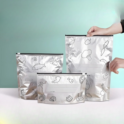 Aluminum Foil Fresh Sealed Bag  |  Washable &  Reuse