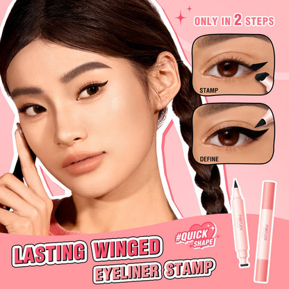 PINKFLASH Instant Shape Lasting Wingled Eyeliner Stamp 2-in-1  -  BK01