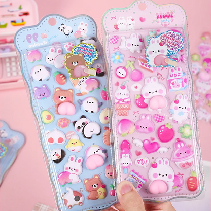 Mochi Mochi Puffy Stickers - Squishy Edition
