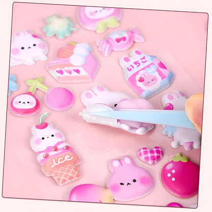 Mochi Mochi Puffy Stickers - Squishy Edition