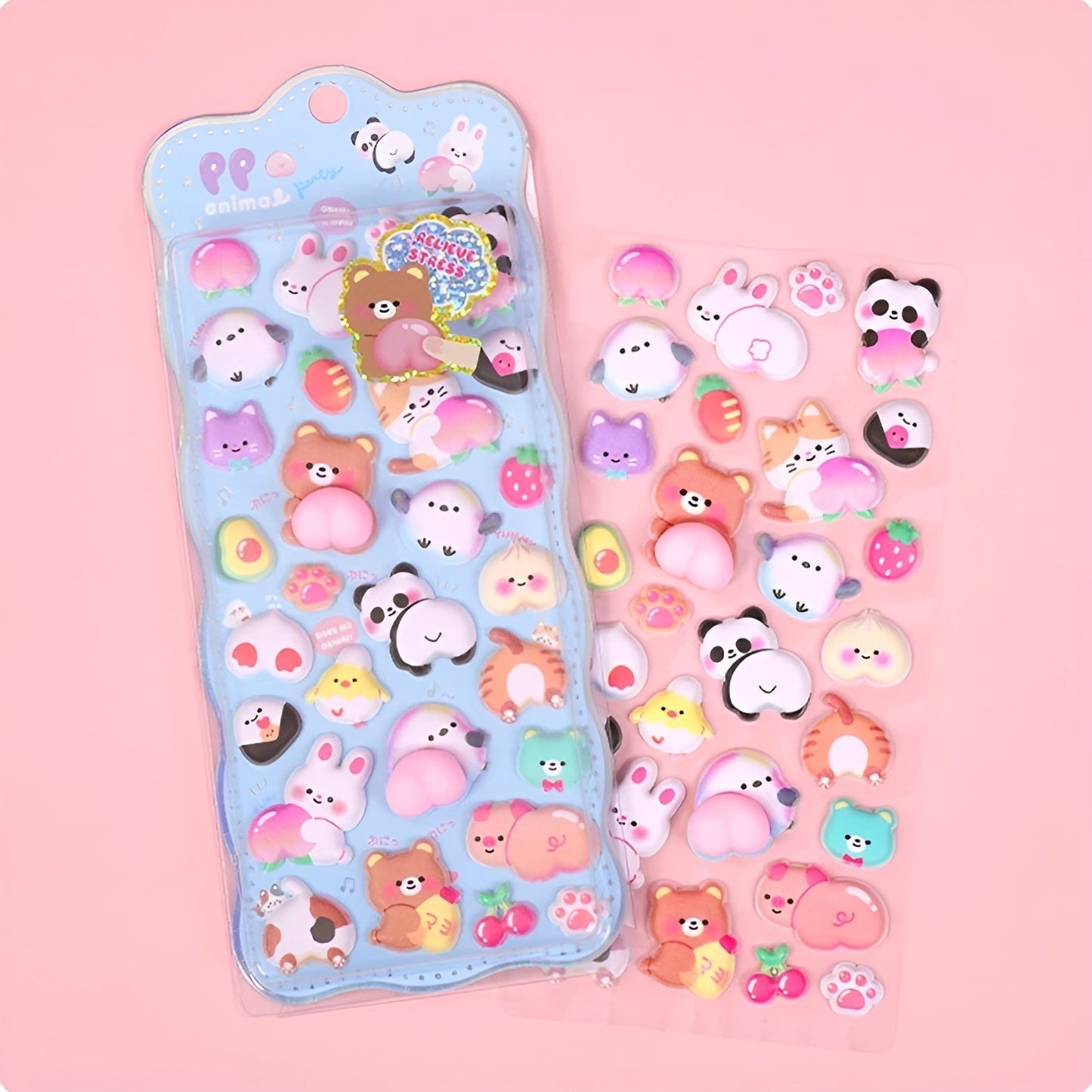 Mochi Mochi Puffy Stickers - Squishy Edition