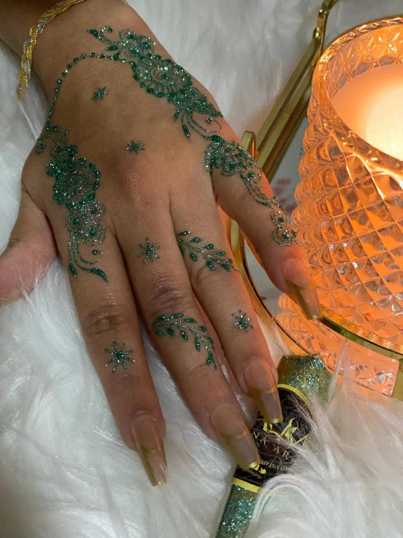 Pack of 3 Glitter Henna |  Enhance the Eid Festive