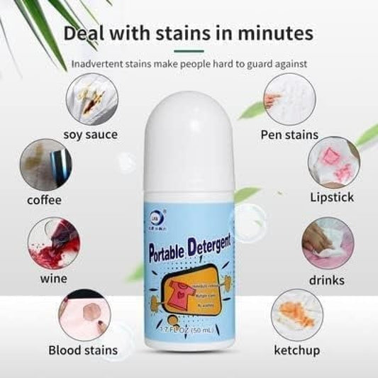 Portable Detergent for Removes Oil Almost All Types of Fabrics, Cotton (50ml)