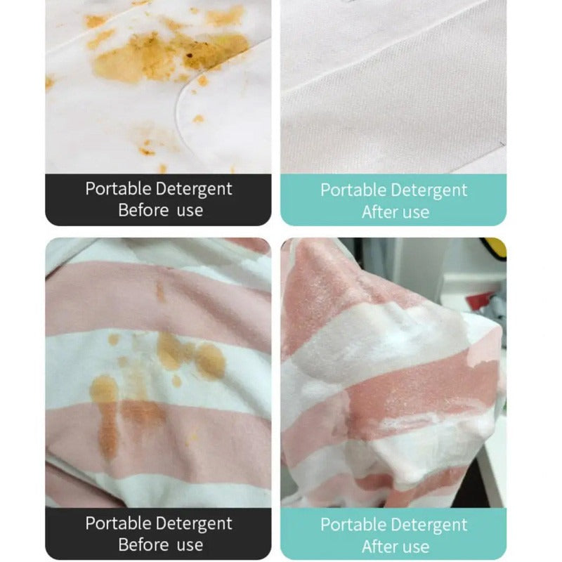 Portable Detergent for Removes Oil Almost All Types of Fabrics, Cotton (50ml)