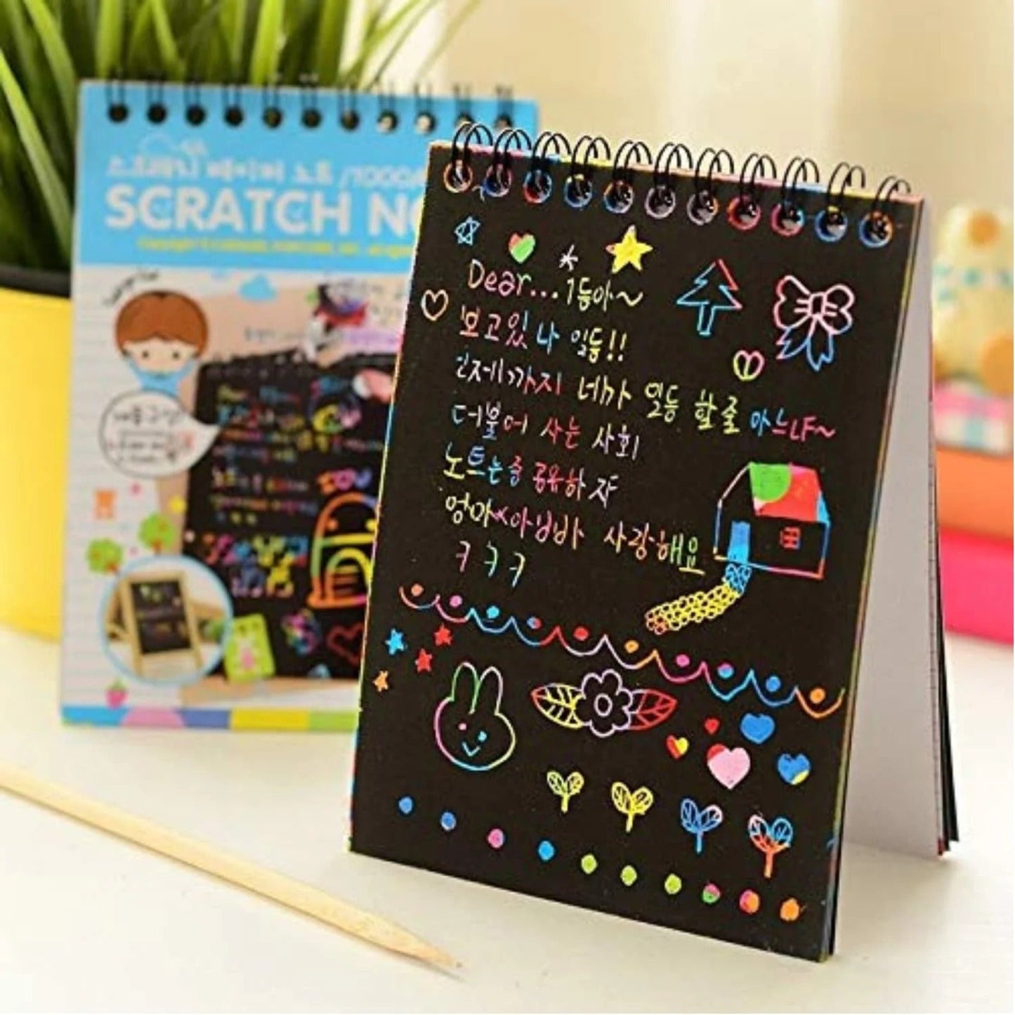 Rainbow Scratch NoteBook - Fun Art  |  Pack of 2
