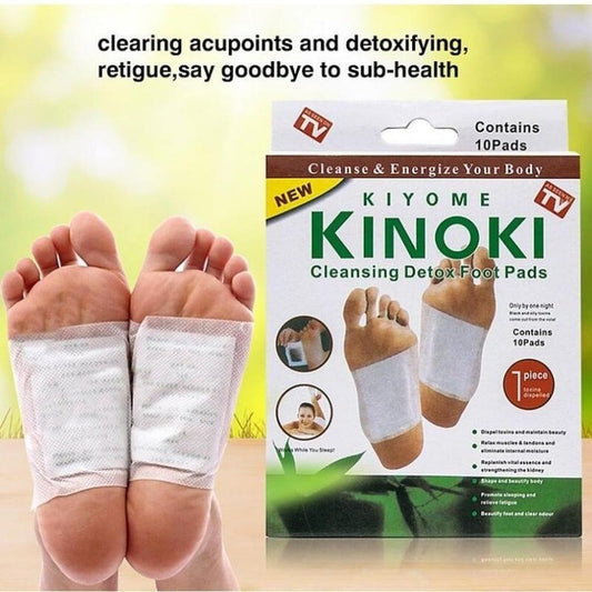 Kinoki Cleansing Toxins Remover Detox Foot Pads for Men and Women  ( 10 pads )
