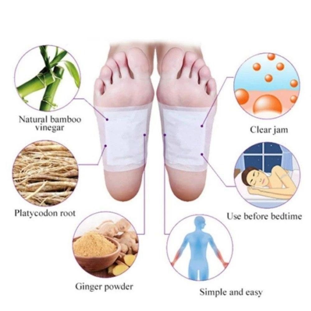 Kinoki Cleansing Toxins Remover Detox Foot Pads for Men and Women  ( 10 pads )
