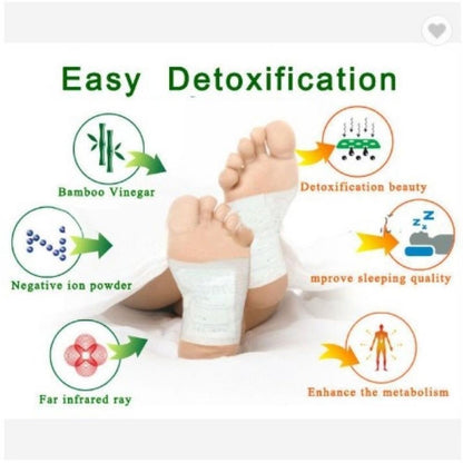 Kinoki Cleansing Toxins Remover Detox Foot Pads for Men and Women  ( 10 pads )