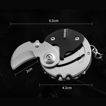 3 in 1 Multifunctional Knife and Screwdriver Keychain