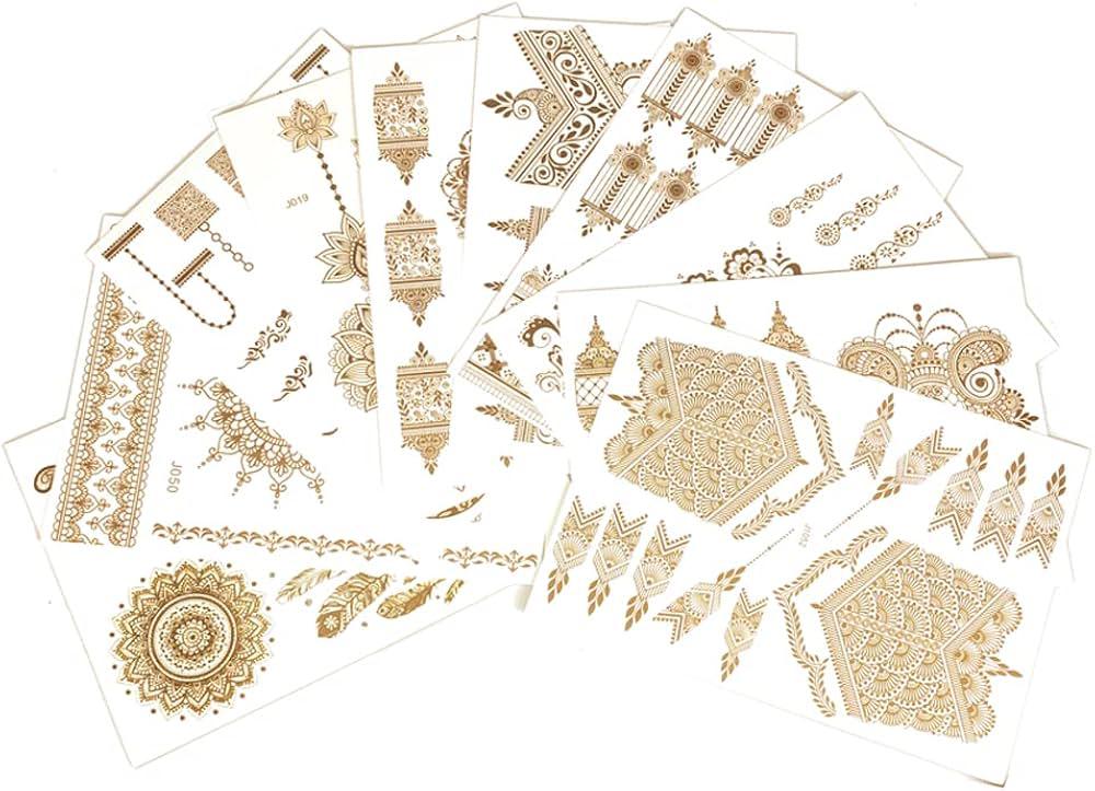Gold Heena Stickers | Look Fabulous On Eid