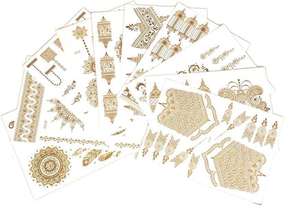 Gold Heena Stickers | Look Fabulous On Eid