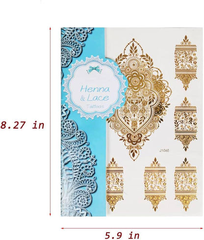 Gold Heena Stickers | Look Fabulous On Eid