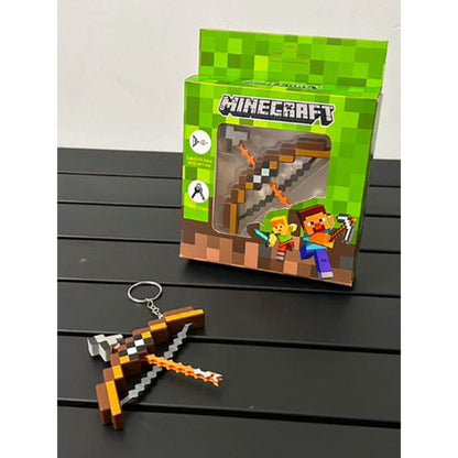 Minecraft-Inspired Crossbow Keychain