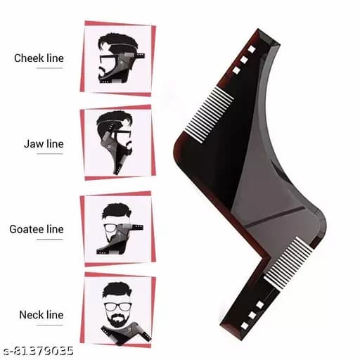 Beard Shaping Tool & Facial Hair Styling Template Guide & Beard Shaper comb tool