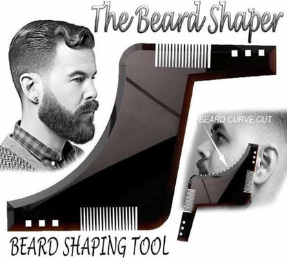 Beard Shaping Tool & Facial Hair Styling Template Guide & Beard Shaper comb tool