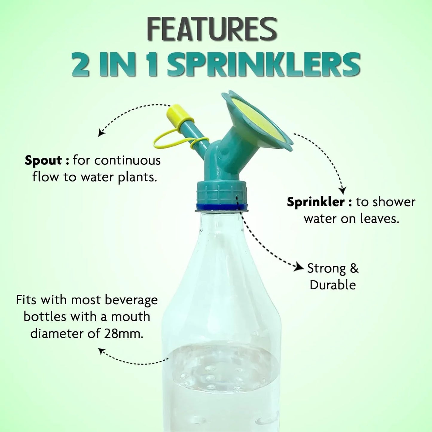 Bottle & Pipe Spray Nozzle – Turn Any Bottle into a Water Sprayer